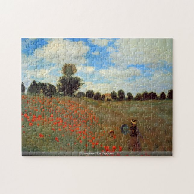 Claude Monet- - LesCoquelicots Puzzlespiel (Horizontal)