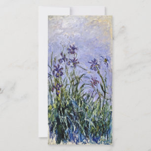 Claude Monet - Lila Iris Feiertagskarte