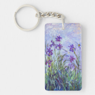 Claude Monet - Lila Schwertlilien / Iris Mauves Schlüsselanhänger