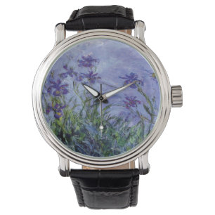 Claude Monet Lilac Irises Armbanduhr