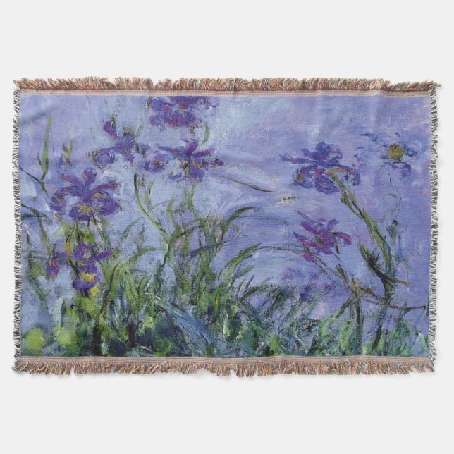 Claude Monet Lilac Irises Decke (Vorderseite)