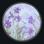 Claude Monet - Lilac Irises / Iris Mauves Eishockey Puck<br><div class="desc">Lilac Irises / Iris Mauves - Claude Monet,  1914-1917</div>