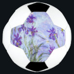 Claude Monet - Lilac Irises / Iris Mauves Fußball<br><div class="desc">Lilac Irises / Iris Mauves - Claude Monet,  1914-1917</div>