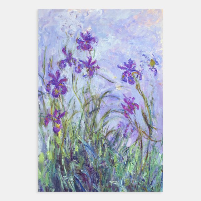 Claude Monet - Lilac Irises / Iris Mauves Geschenkpapier Set (Von Creator hochgeladen)