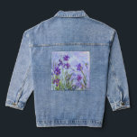 Claude Monet - Lilac Irises / Iris Mauves Jeansjacke<br><div class="desc">Lilac Irises / Iris Mauves - Claude Monet,  1914-1917</div>