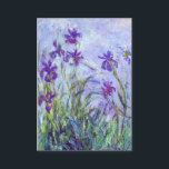 Claude Monet - Lilac Irises / Iris Mauves Mitteilungskarte<br><div class="desc">Lilac Irises / Iris Mauves - Claude Monet,  1914-1917</div>