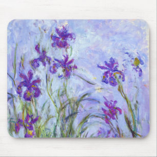 Claude Monet - Lilac Irises / Iris Mauves Mousepad