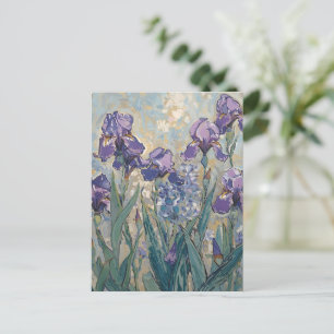 Claude Monet - Lilac Irises / Iris Mauves Postkarte