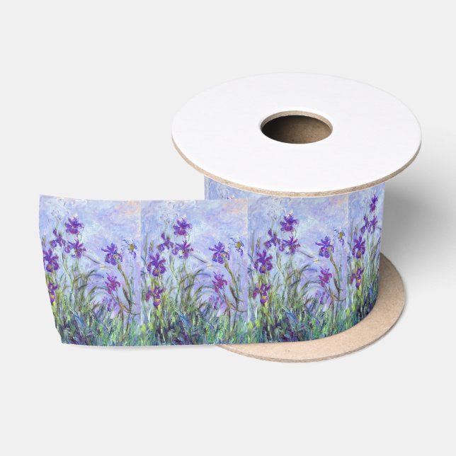 Claude Monet - Lilac Irises / Iris Mauves Satinband (Spule)
