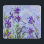 Claude Monet - Lilac Irises / Iris Mauves Schneidebrett<br><div class="desc">Lilac Irises / Iris Mauves - Claude Monet,  1914-1917</div>