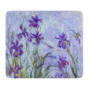 Claude Monet - Lilac Irises / Iris Mauves Schneidebrett