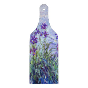 Claude Monet - Lilac Irises / Iris Mauves Schneidebrett
