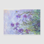 Claude Monet - Lilac Irises / Iris Mauves Seidenpapier<br><div class="desc">Lilac Irises / Iris Mauves - Claude Monet,  1914-1917</div>