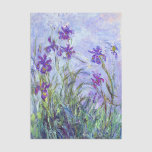 Claude Monet - Lilac Irises / Iris Mauves Seidenpapier<br><div class="desc">Lilac Irises / Iris Mauves - Claude Monet,  1914-1917</div>