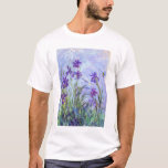 Claude Monet - Lilac Irises / Iris Mauves T-Shirt<br><div class="desc">Lilac Irises / Iris Mauves - Claude Monet,  1914-1917</div>