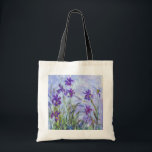 Claude Monet - Lilac Irises / Iris Mauves Tragetasche<br><div class="desc">Lilac Irises / Iris Mauves - Claude Monet,  1914-1917</div>