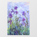 Claude Monet - Lilac Irises / Iris Mauves Wandaufkleber<br><div class="desc">Lilac Irises / Iris Mauves - Claude Monet,  1914-1917</div>