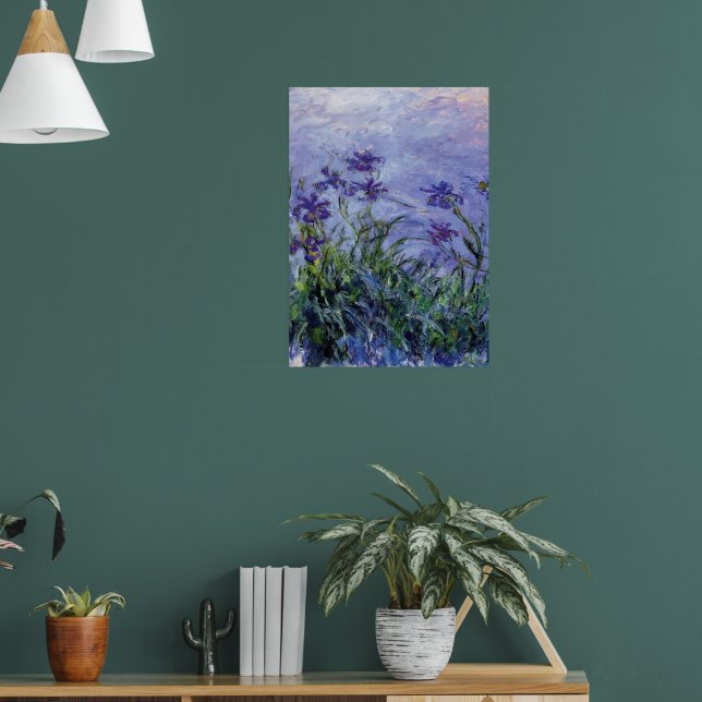 Claude Monet Lilac Irises Poster (Wohnzimmer 1)