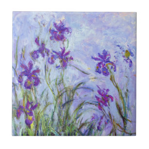 Claude Monet - Lilafarbene Schwertlilien / Iris Ma Fliese