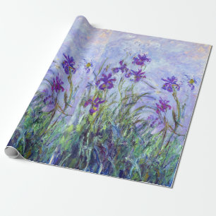 Claude Monet - Lilafarbene Schwertlilien / Iris Ma Geschenkpapier