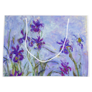Claude Monet - Lilafarbene Schwertlilien / Iris Ma Große Geschenktüte