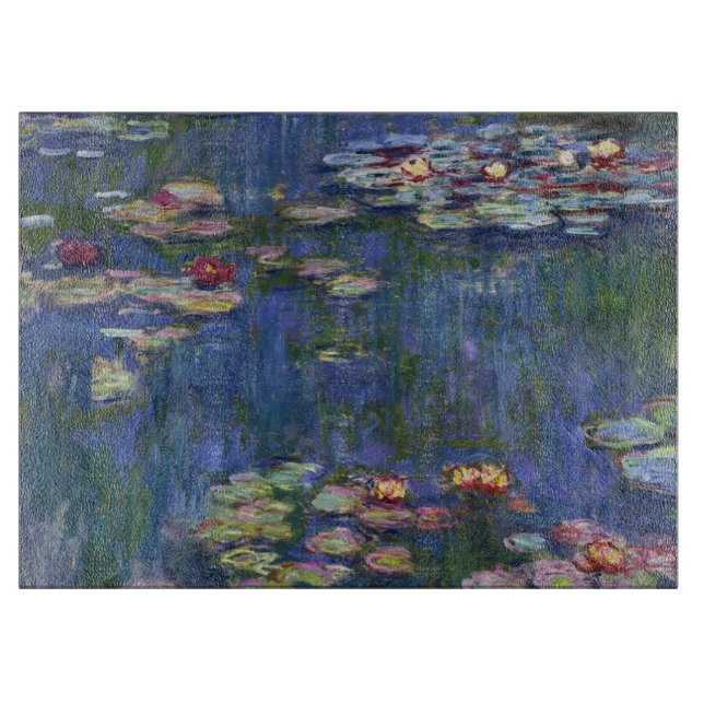Claude Monet - Lilies Schneidebrett (Vorderseite)