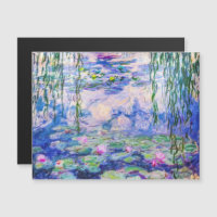 Claude Monet - Lys à eau 1919 Carte magnétique