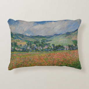 Claude Monet Malerei, Mohnfeld in Giverny Dekokissen