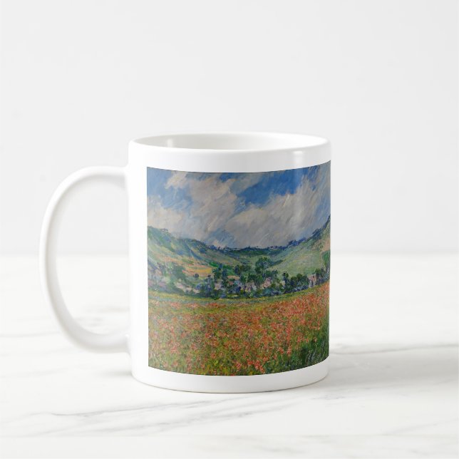 Claude Monet Malerei, Mohnfeld in Giverny Kaffeetasse (Links)