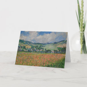 Claude Monet Malerei, Mohnfeld in Giverny Karte