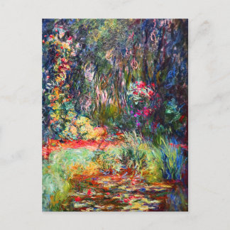 Claude Monet maltende Vintage-Kunst Postkarte