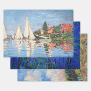 Claude Monet Masterstückauswahl Geschenkpapier Set