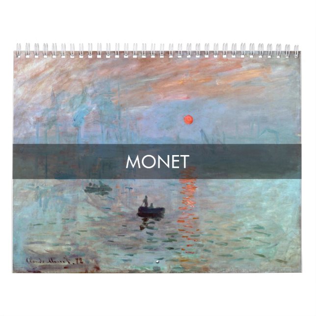 Claude Monet Meisterwerk Kalender (Titelbild)