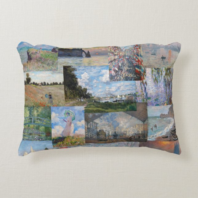 Claude Monet - Meisterwerke Patchwork Dekokissen (Vorderseite)