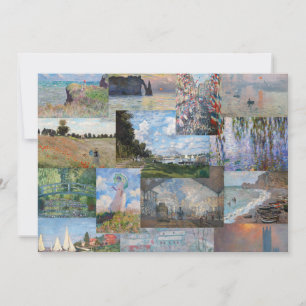 Claude Monet - Meisterwerke Patchwork Einladung
