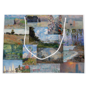 Claude Monet - Meisterwerke Patchwork Große Geschenktüte