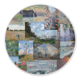 Claude Monet - Meisterwerke Patchwork Keramikknauf