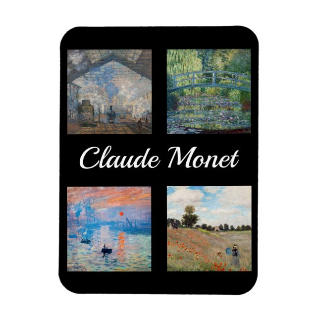 Claude Monet Meisterwerke Patchwork Magnet (Vertikal)