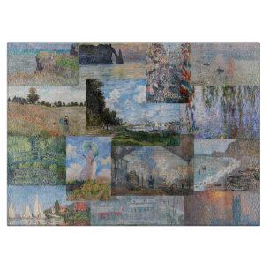Claude Monet - Meisterwerke Patchwork Schneidebrett