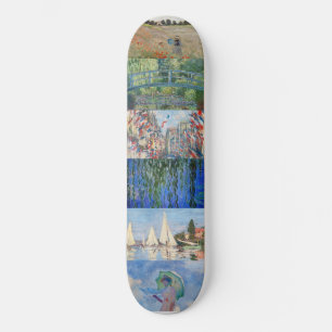 Claude Monet - Meisterwerke Patchwork Skateboard