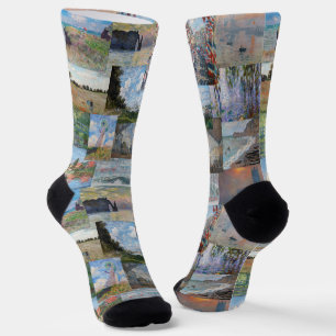 Claude Monet - Meisterwerke Patchwork Socken