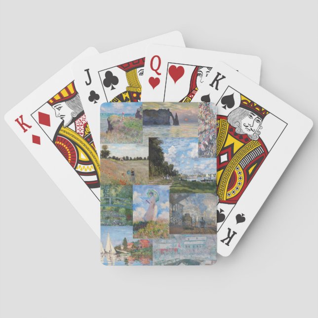 Claude Monet - Meisterwerke Patchwork Spielkarten (Rückseite)