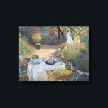 Claude Monet | Mittagessen: Monet's Garden Argente Leinwanddruck<br><div class="desc">The Luncheon: Monet's garden at Argenteuil,  c.1873 | von Claude Monet | Art Location: Museo d'Orsay,  Paris,  Frankreich | Französische Künstler | Image Collection number: XIR16128</div>
