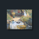 Claude Monet | Mittagessen: Monet's Garden Argente Leinwanddruck<br><div class="desc">The Luncheon: Monet's garden at Argenteuil,  c.1873 | von Claude Monet | Art Location: Museo d'Orsay,  Paris,  Frankreich | Französische Künstler | Image Collection number: XIR16128</div>