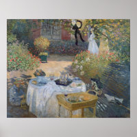 Claude Monet | Mittagessen: Monet's Garden Argente