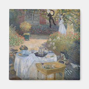 Claude Monet   Mittagessen: Monets Garten Argenteu Magnet