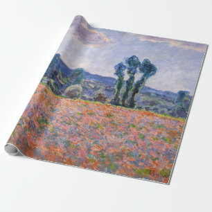 Claude Monet - Mohnfeld 1890 (Giverny) Geschenkpapier
