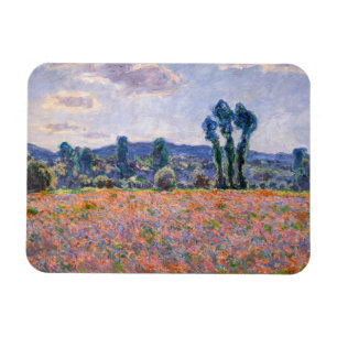 Claude Monet - Mohnfeld 1890 (Giverny) Magnet