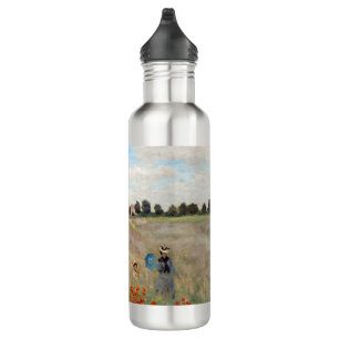 Claude Monet - Mohnfeld Edelstahlflasche