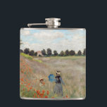 Claude Monet - Mohnfeld Flachmann<br><div class="desc">Mohnfeld / Wilde Poppies,  bei Argentinien / Les Coquelicots - Claude Monet im Jahre 1873</div>